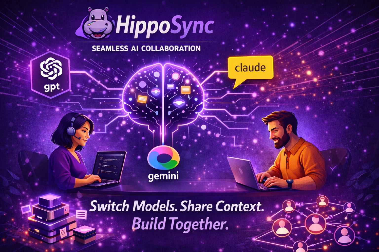 HippoSync: Switch Models. Share Context. Build Together.